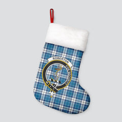 Roberton Tartan Crest Christmas Stocking