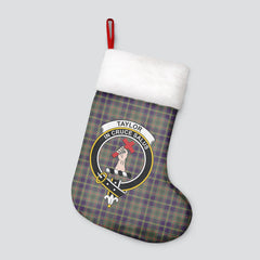 Taylor Weathered Tartan Crest Christmas Stocking