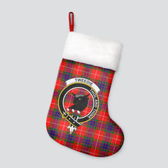 Tweedie Tartan Crest Christmas Stocking