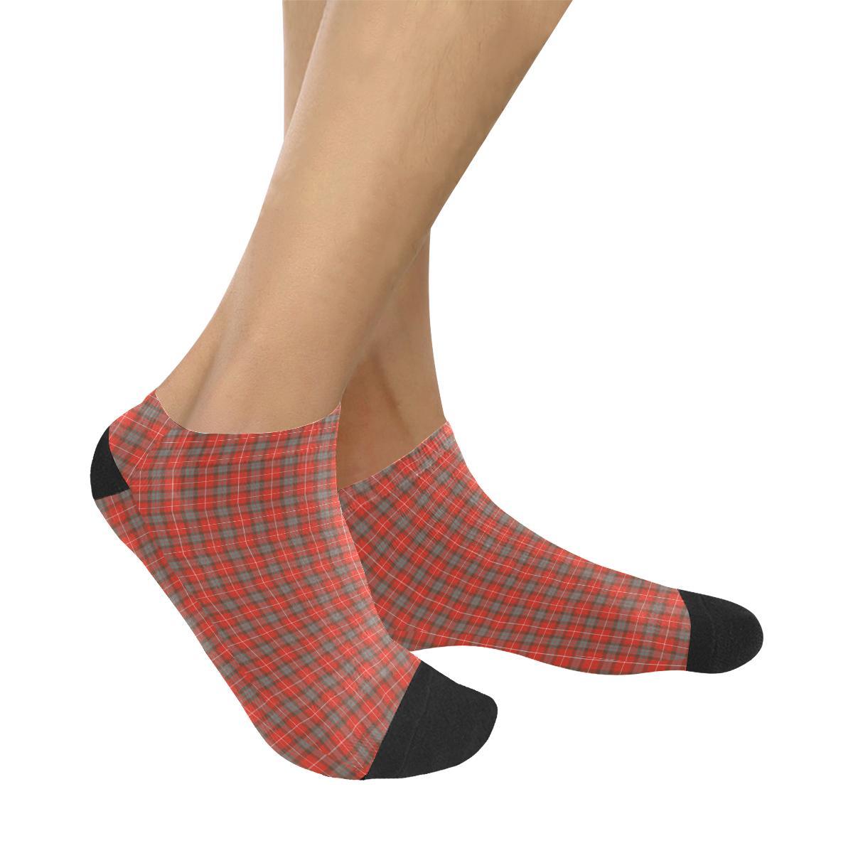 Fraser Weathered Tartan Ankle Socks