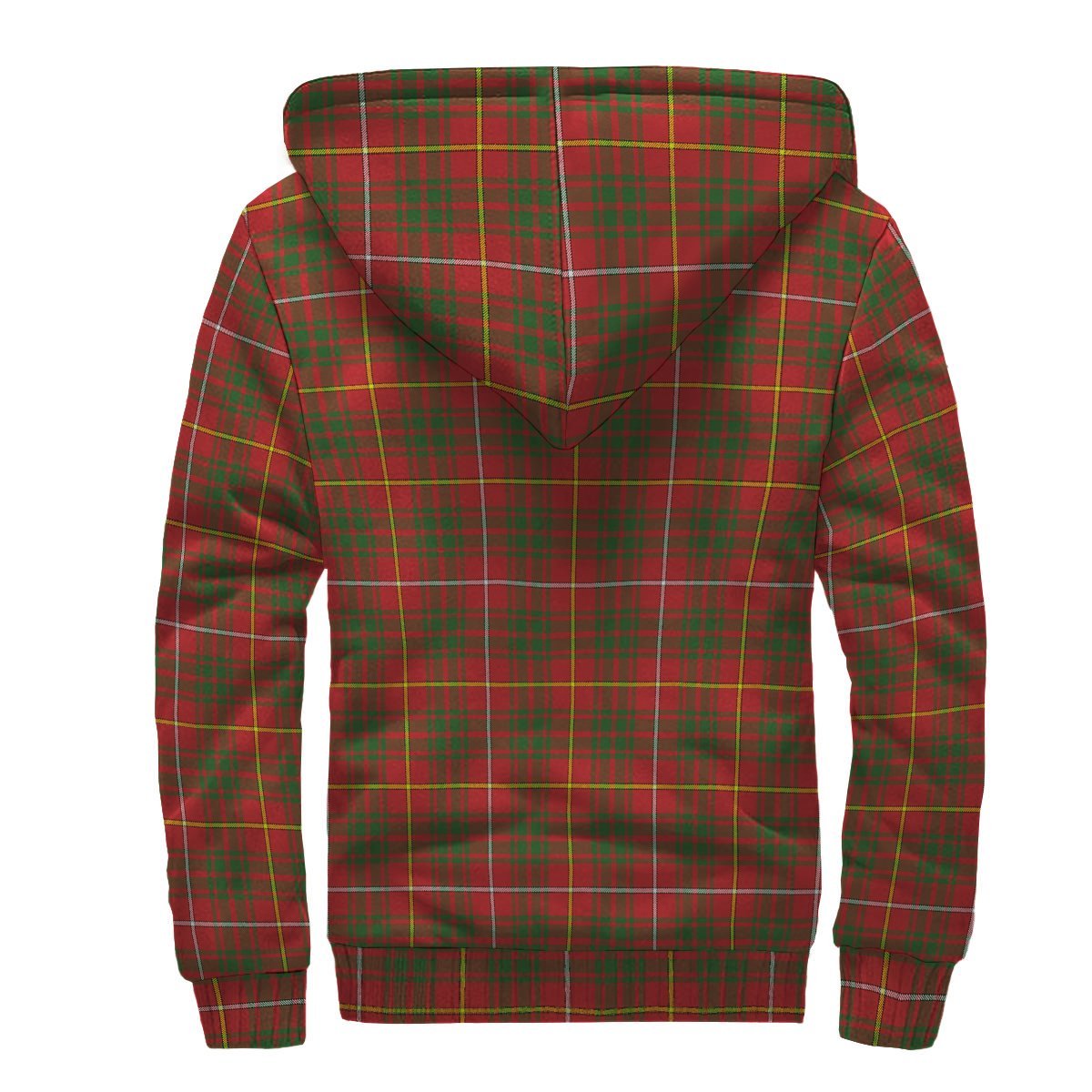 Bruce Modern Tartan Crest Sherpa Hoodie