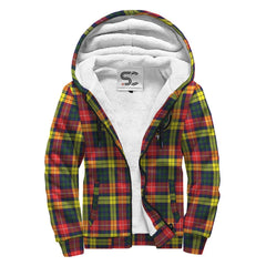 Buchanan Modern Tartan Crest Sherpa Hoodie