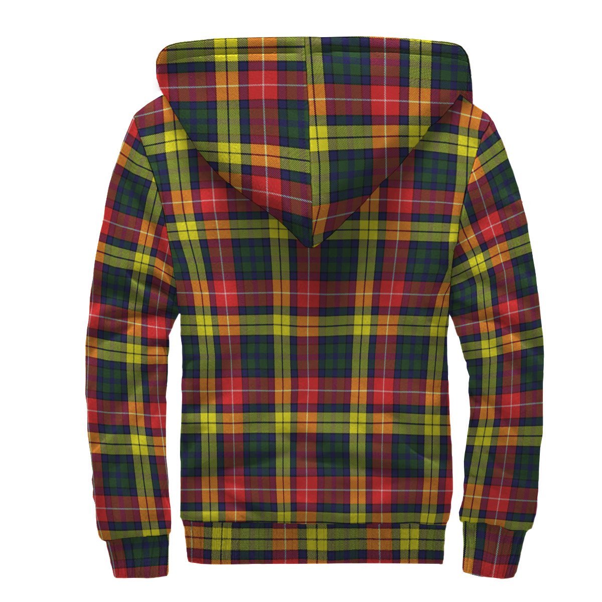 Buchanan Modern Tartan Crest Sherpa Hoodie