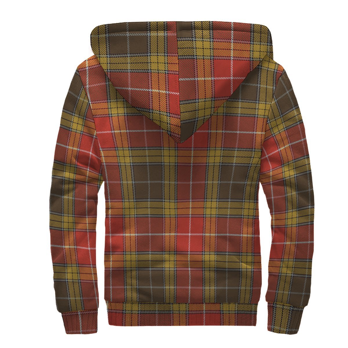 Buchanan Old Set Weathered Tartan Crest Sherpa Hoodie