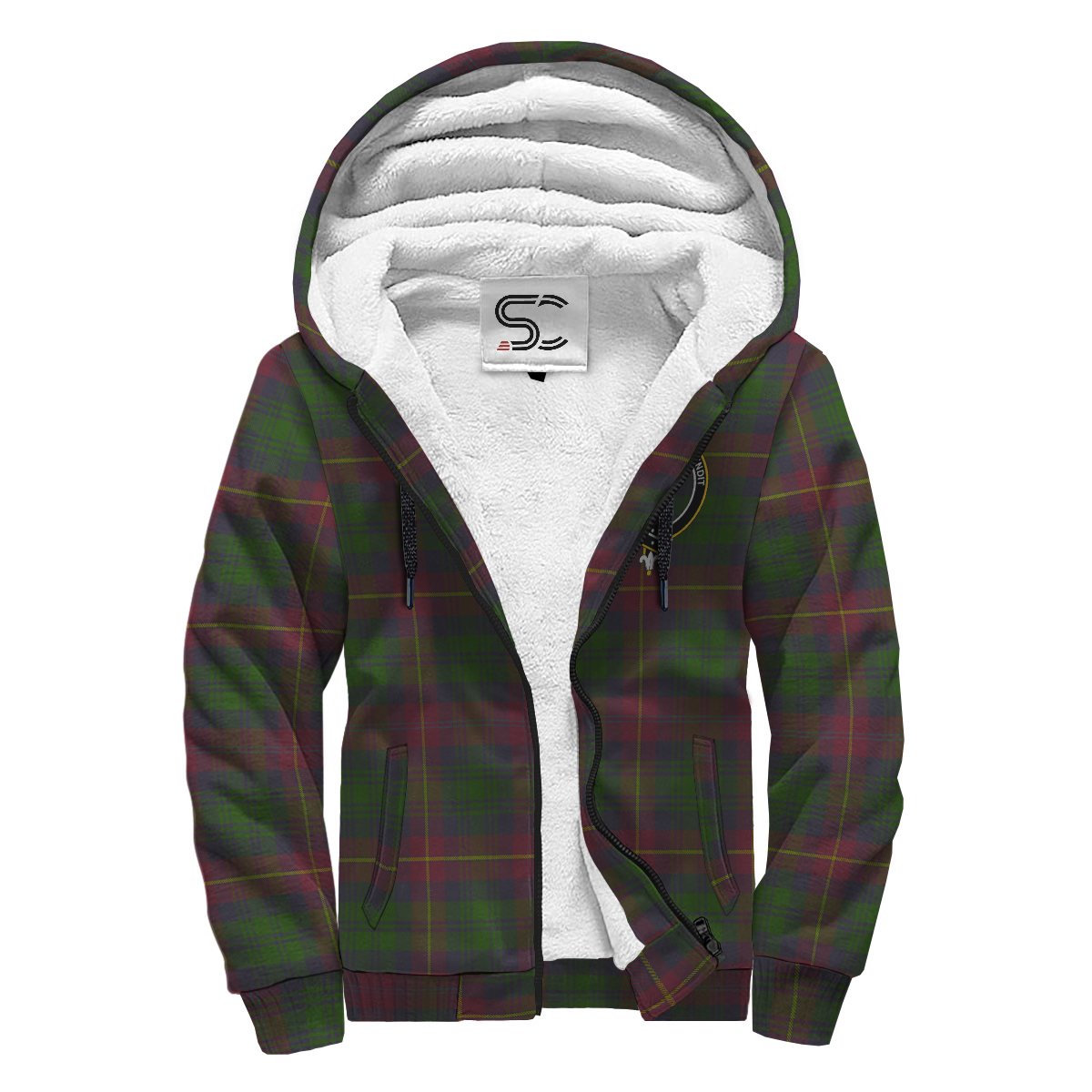 Cairns Tartan Crest Sherpa Hoodie