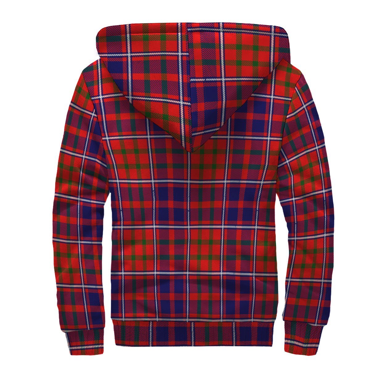 Cameron of Lochiel Modern Tartan Crest Sherpa Hoodie