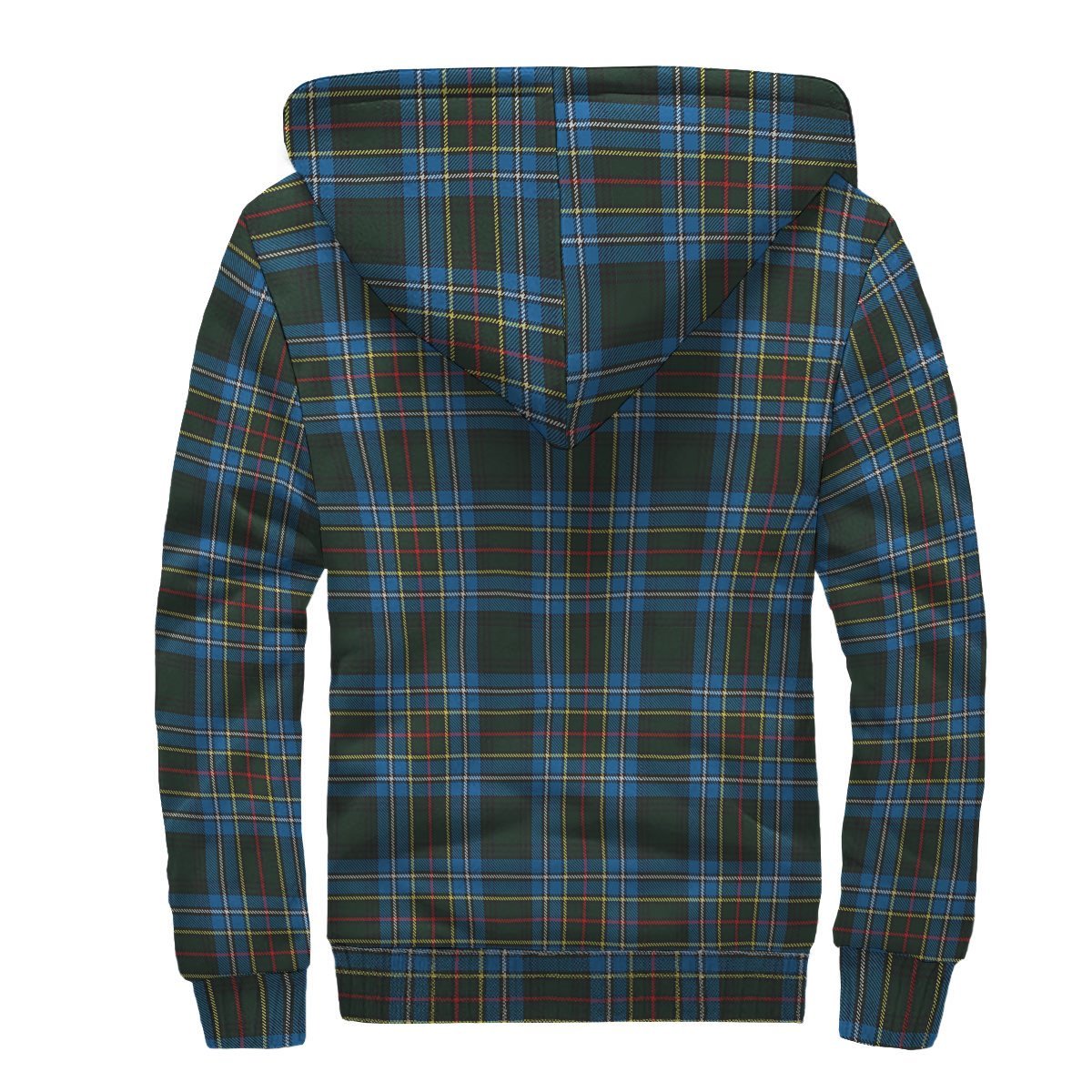 Cockburn Modern Tartan Crest Sherpa Hoodie