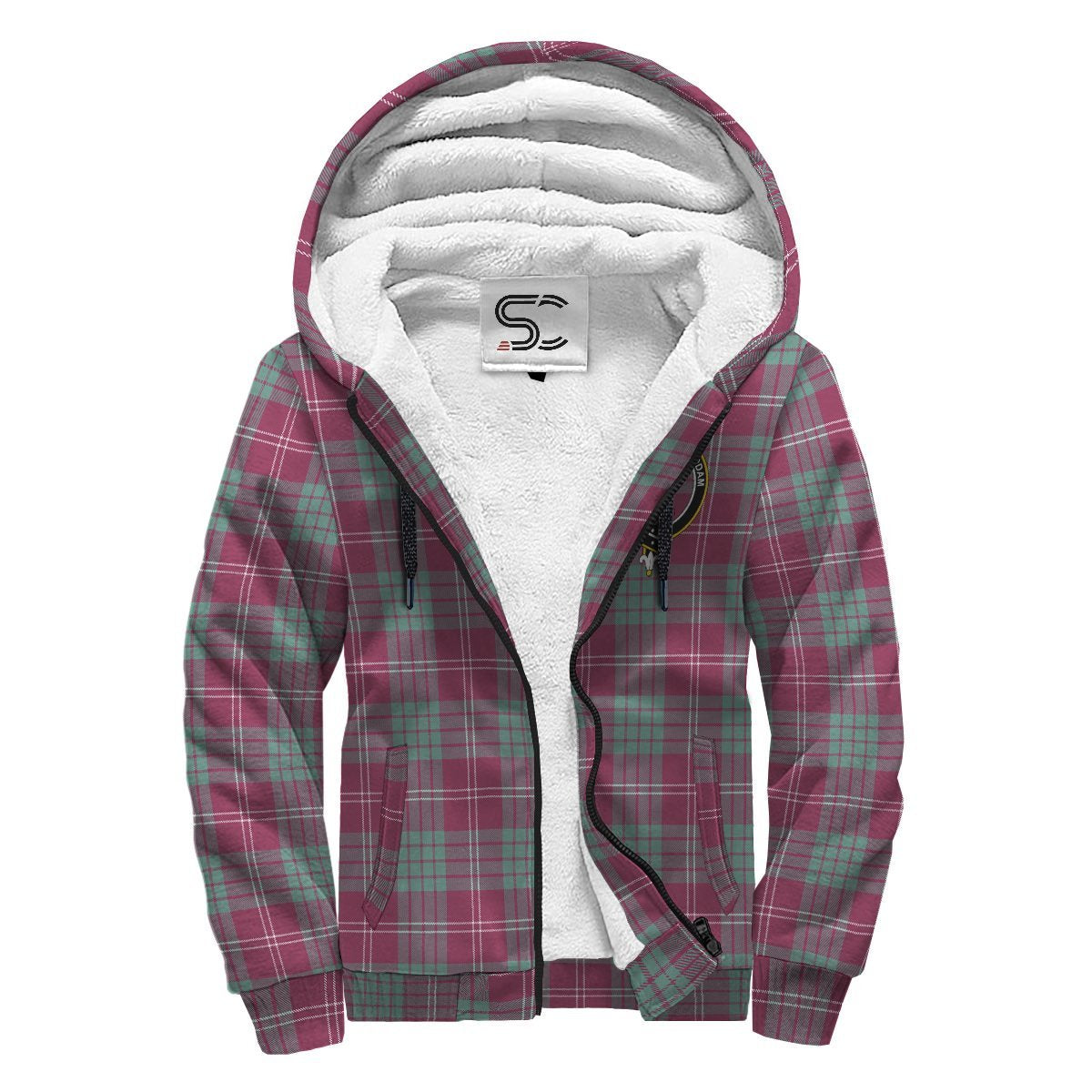 Crawford Ancient Tartan Crest Sherpa Hoodie