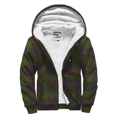 Cunningham Hunting Modern Tartan Crest Sherpa Hoodie