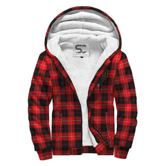 Cunningham Modern Tartan Crest Sherpa Hoodie