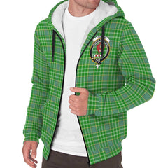 Currie Tartan Crest Sherpa Hoodie