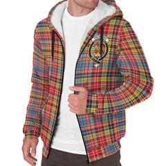 Drummond of Strathallan Tartan Crest Sherpa Hoodie