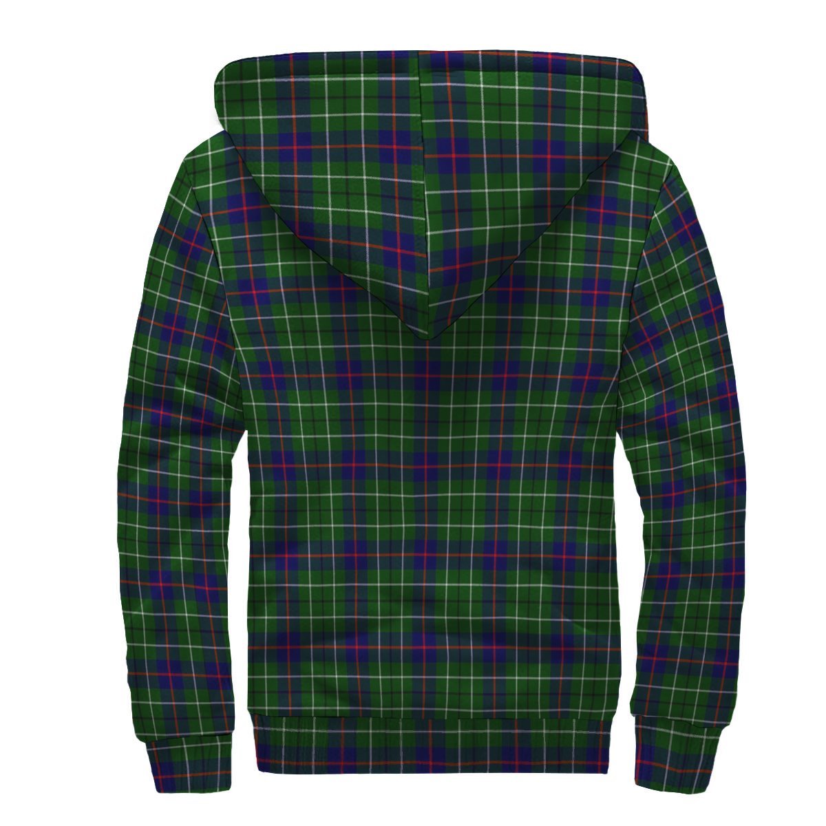 Duncan Modern Tartan Crest Sherpa Hoodie