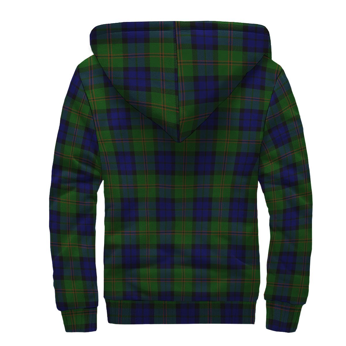 Dundas Modern Tartan Crest Sherpa Hoodie