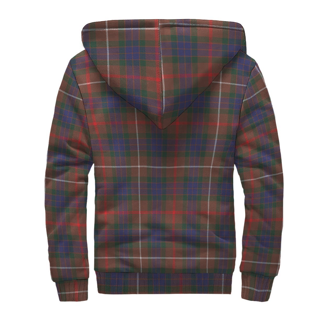 Fraser Hunting Modern Tartan Crest Sherpa Hoodie