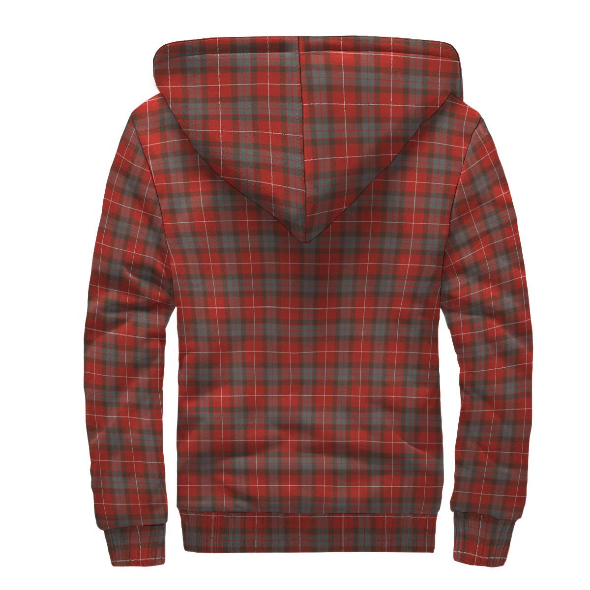 Fraser Weathered Tartan Crest Sherpa Hoodie