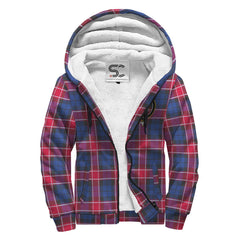 Graham of Menteith Red Tartan Crest Sherpa Hoodie