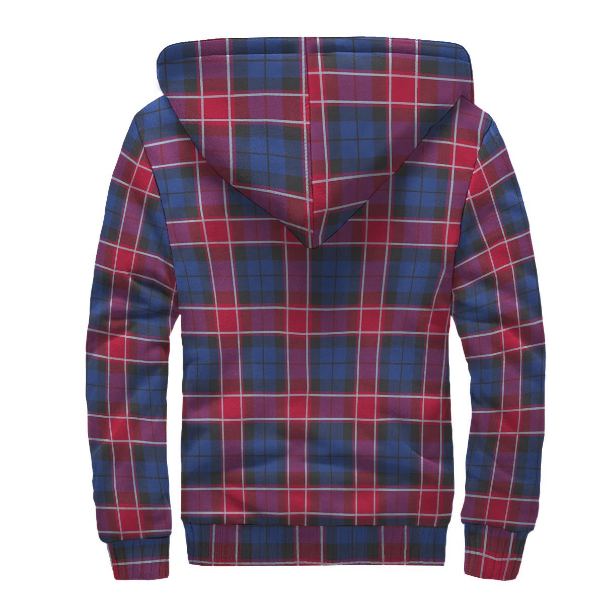 Graham of Menteith Red Tartan Crest Sherpa Hoodie