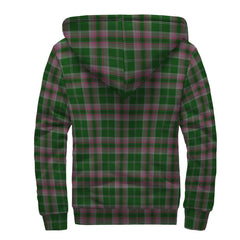 Gray Hunting Tartan Crest Sherpa Hoodie