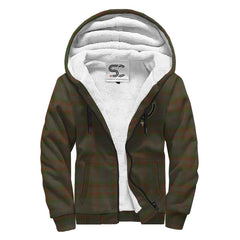 Gray Tartan Crest Sherpa Hoodie