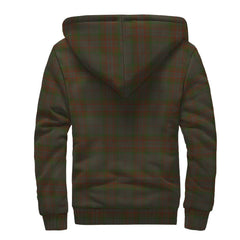 Gray Tartan Crest Sherpa Hoodie