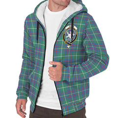 Inglis Ancient Tartan Crest Sherpa Hoodie