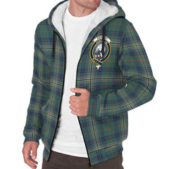 Kennedy Modern Tartan Crest Sherpa Hoodie