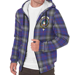 Kinnaird Tartan Crest Sherpa Hoodie