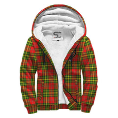 Leask Tartan Crest Sherpa Hoodie