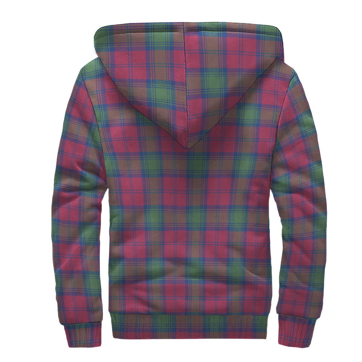 Lindsay Ancient Tartan Crest Sherpa Hoodie