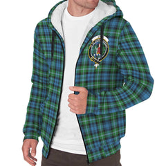 Lyon Tartan Crest Sherpa Hoodie