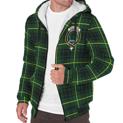 MacArthur Modern Tartan Crest Sherpa Hoodie