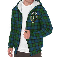 MacKay Modern Tartan Crest Sherpa Hoodie