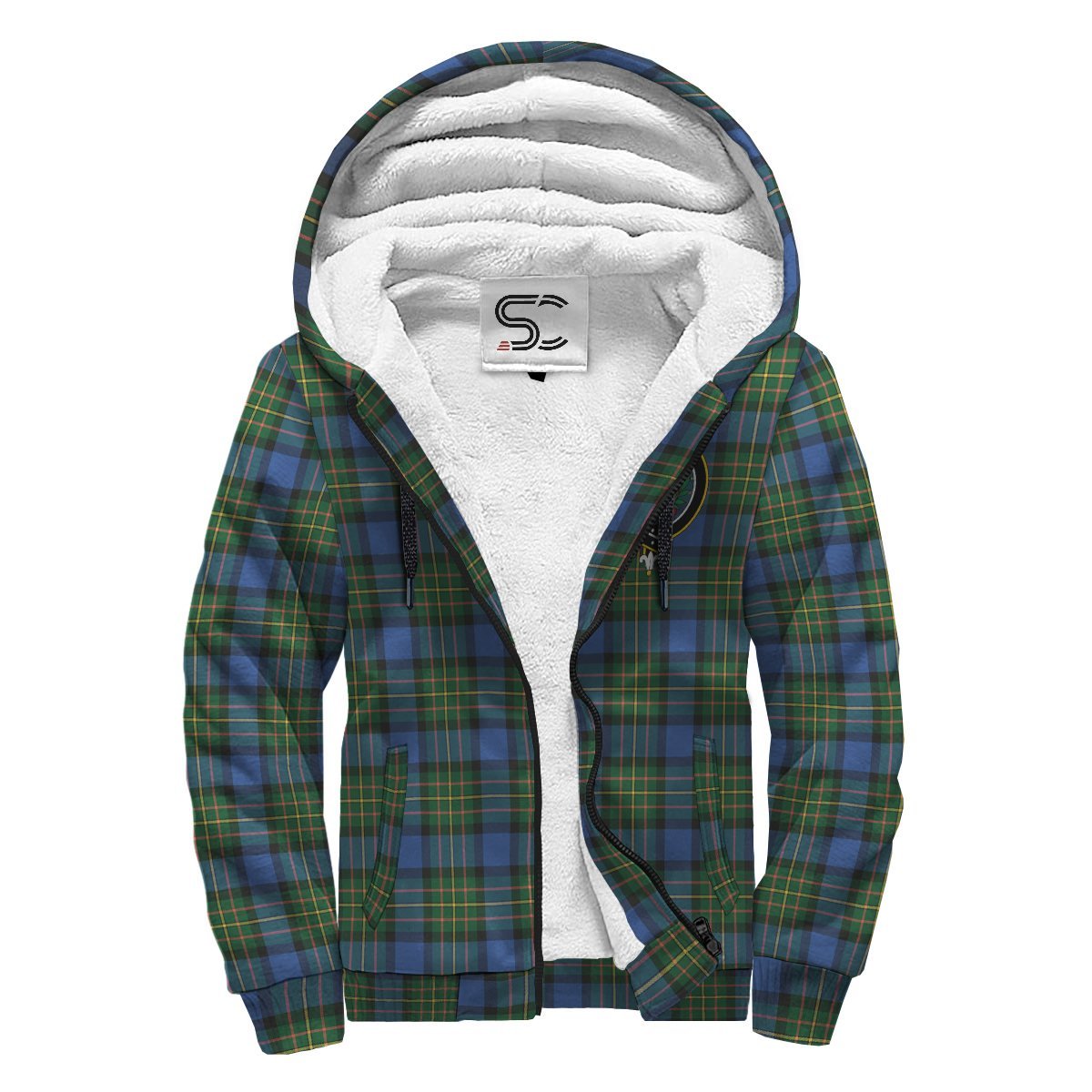 MacLaren Ancient Tartan Crest Sherpa Hoodie