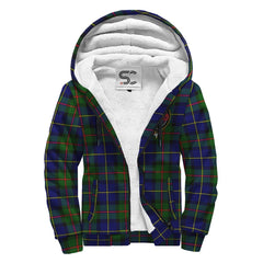 MacLeod of Harris Modern Tartan Crest Sherpa Hoodie