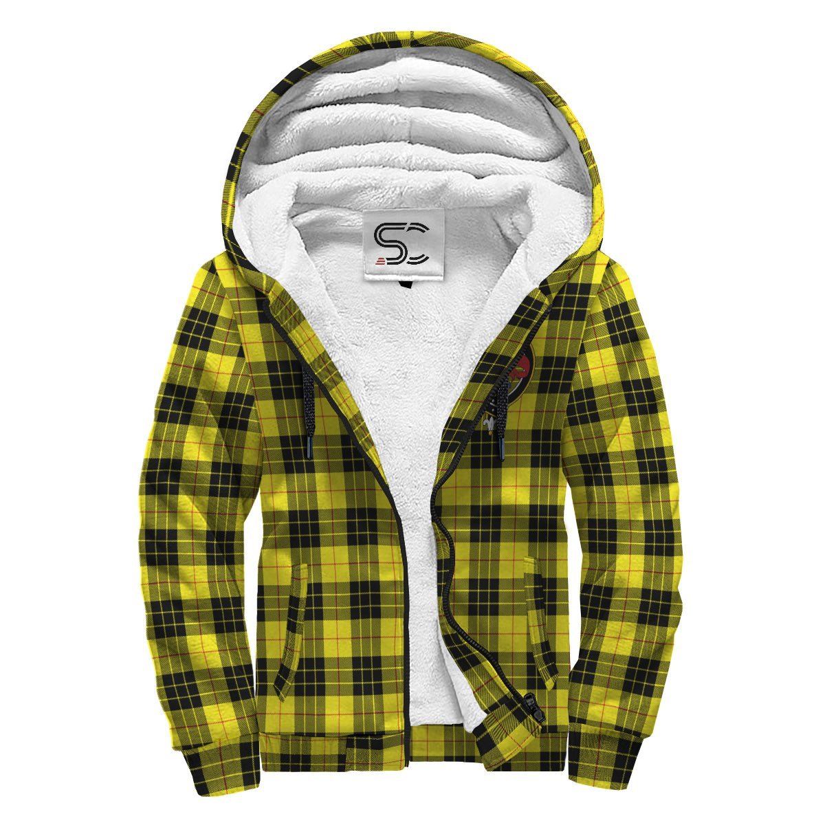 MacLeod of Lewis Modern Tartan Crest Sherpa Hoodie