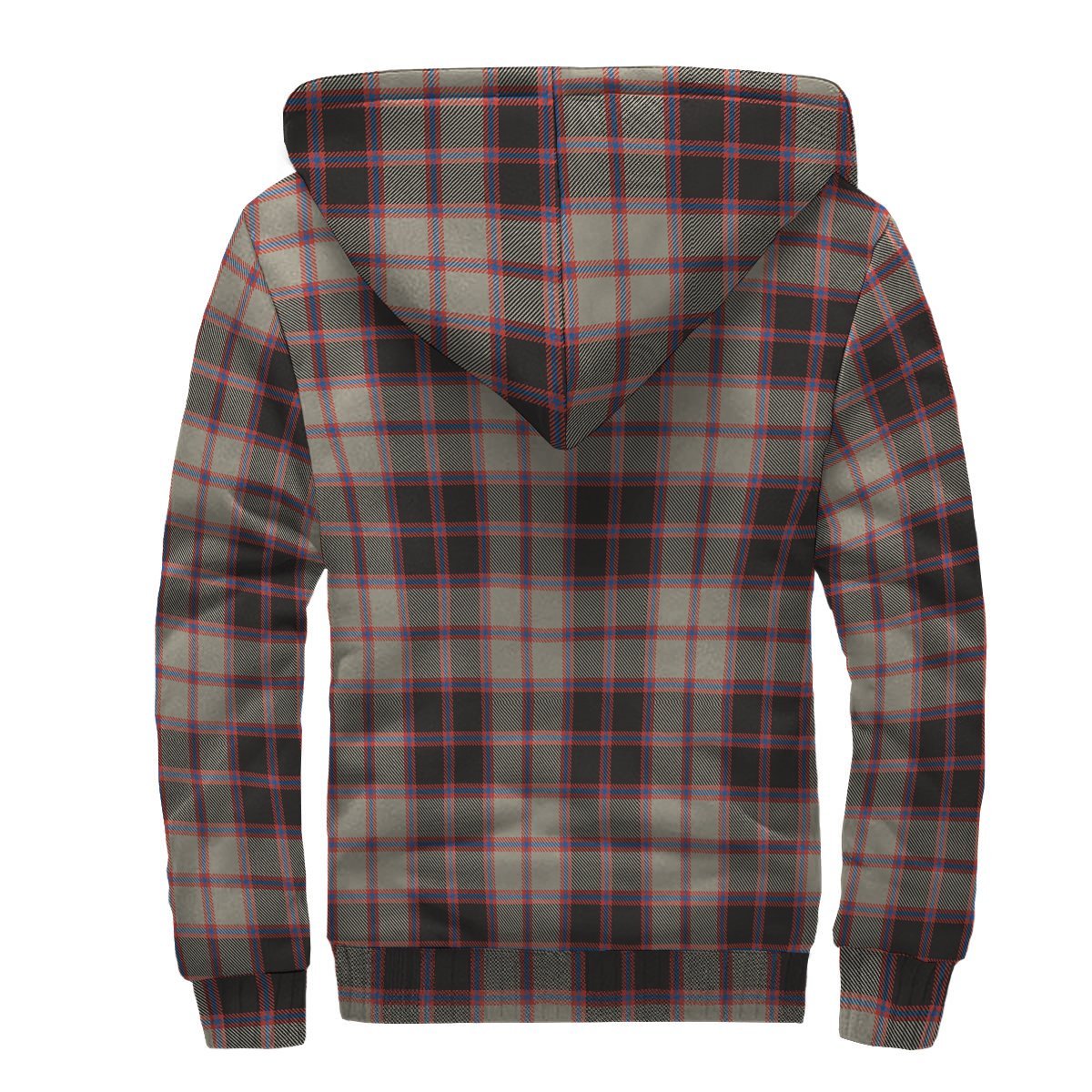 MacPherson Hunting Ancient Tartan Crest Sherpa Hoodie