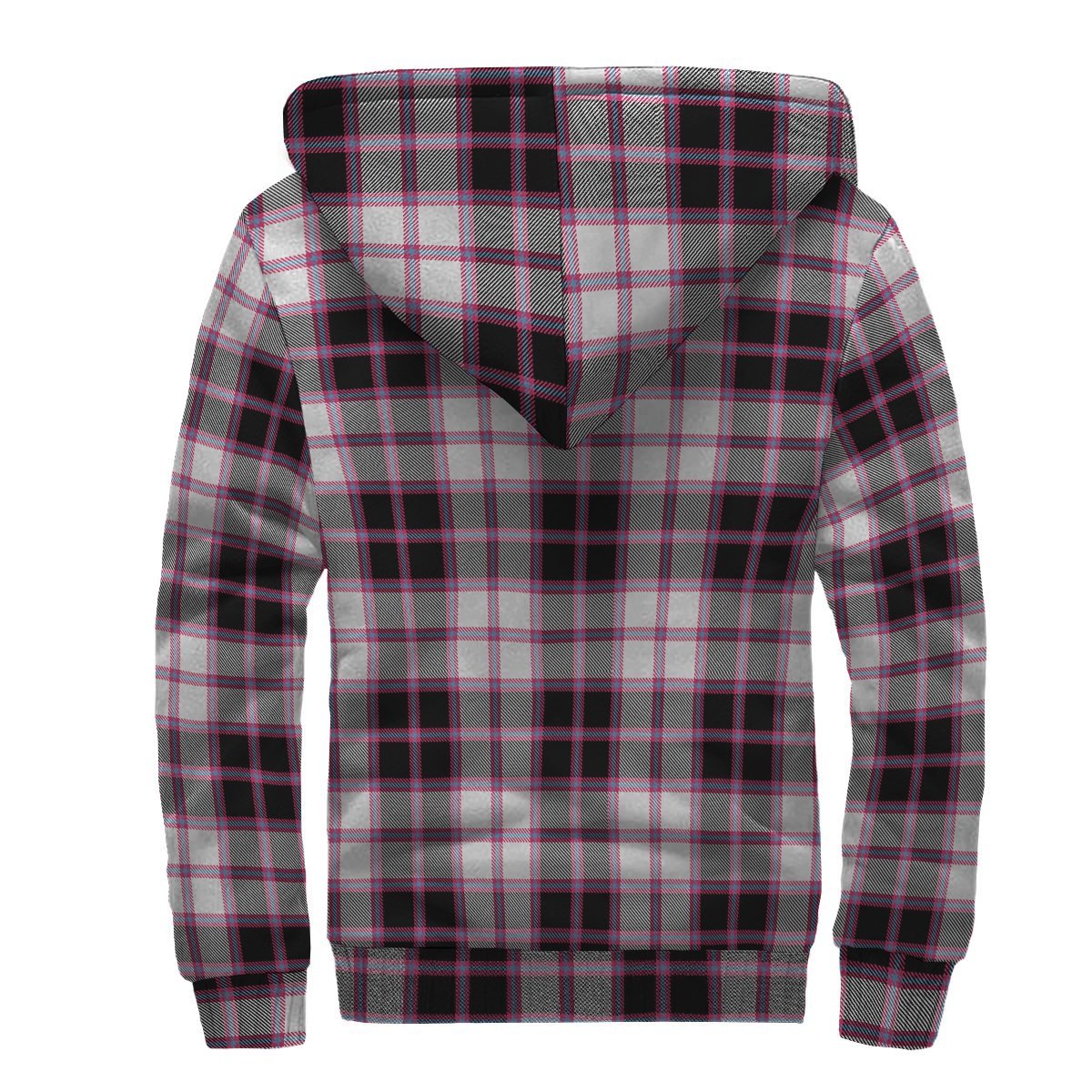 MacPherson Hunting Modern Tartan Crest Sherpa Hoodie