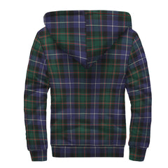 MacRae Hunting Modern Tartan Crest Sherpa Hoodie