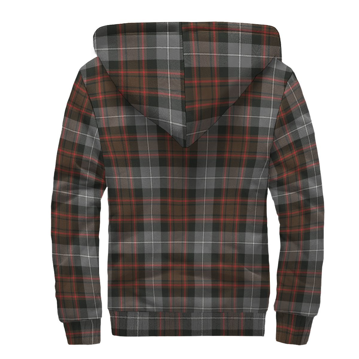 MacRae Hunting Weathered Tartan Crest Sherpa Hoodie