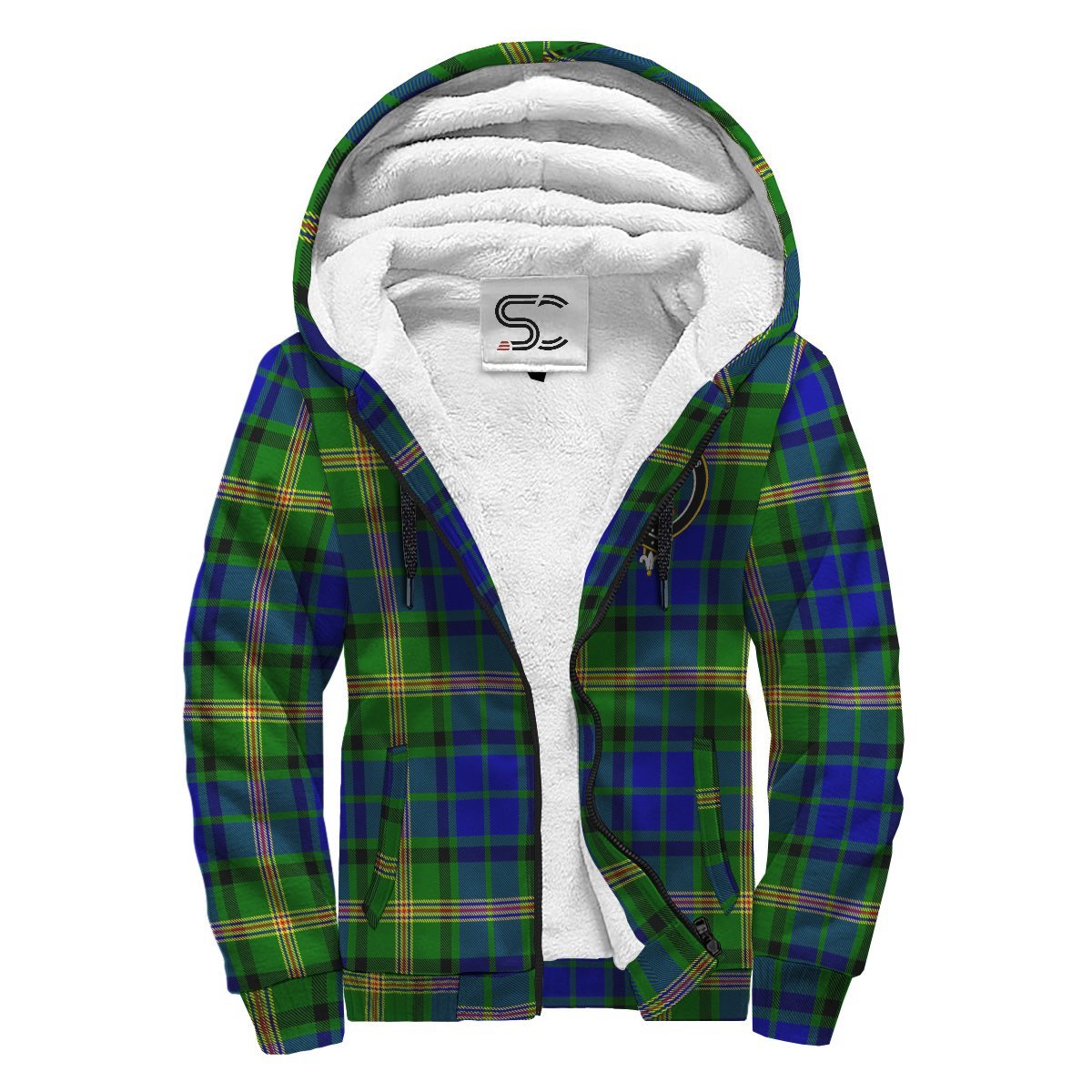 Maitland Tartan Crest Sherpa Hoodie