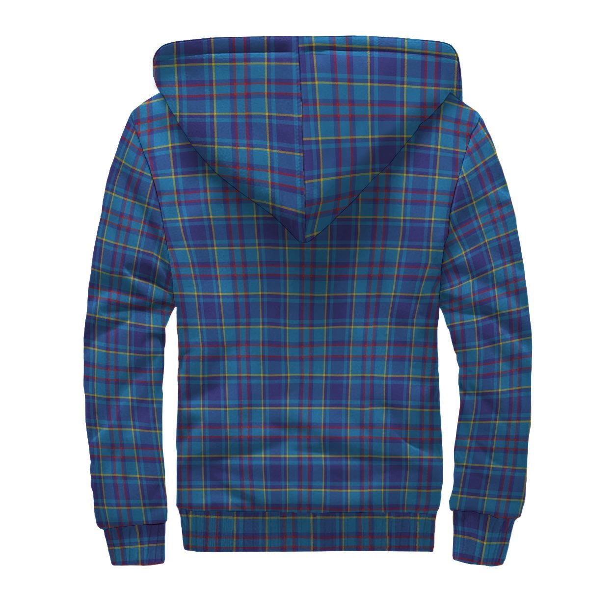 Mercer Modern Tartan Crest Sherpa Hoodie