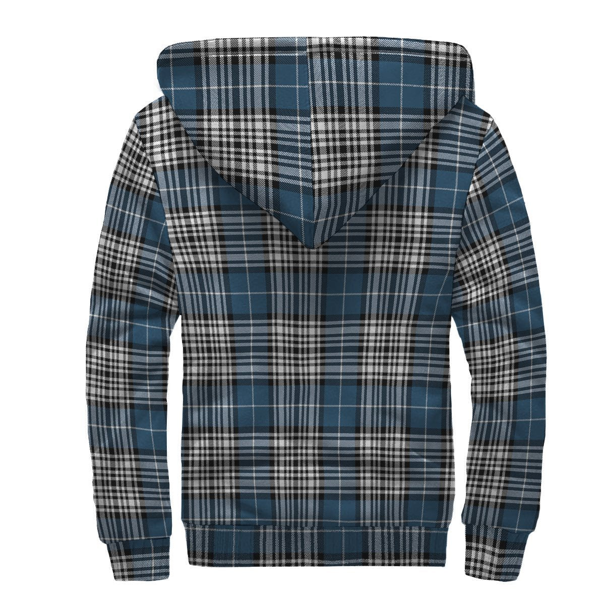 Napier Modern Tartan Crest Sherpa Hoodie