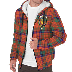 Nicolson Ancient Tartan Crest Sherpa Hoodie