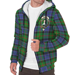 Paterson Tartan Crest Sherpa Hoodie