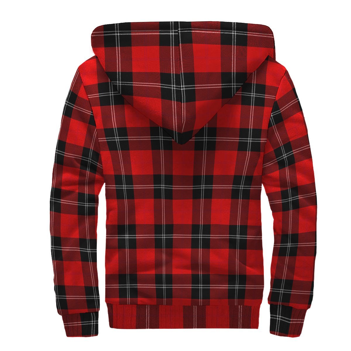 Ramsay Modern Tartan Crest Sherpa Hoodie