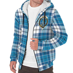 Roberton Tartan Crest Sherpa Hoodie