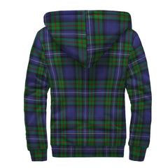 Robertson Hunting Modern Tartan Crest Sherpa Hoodie