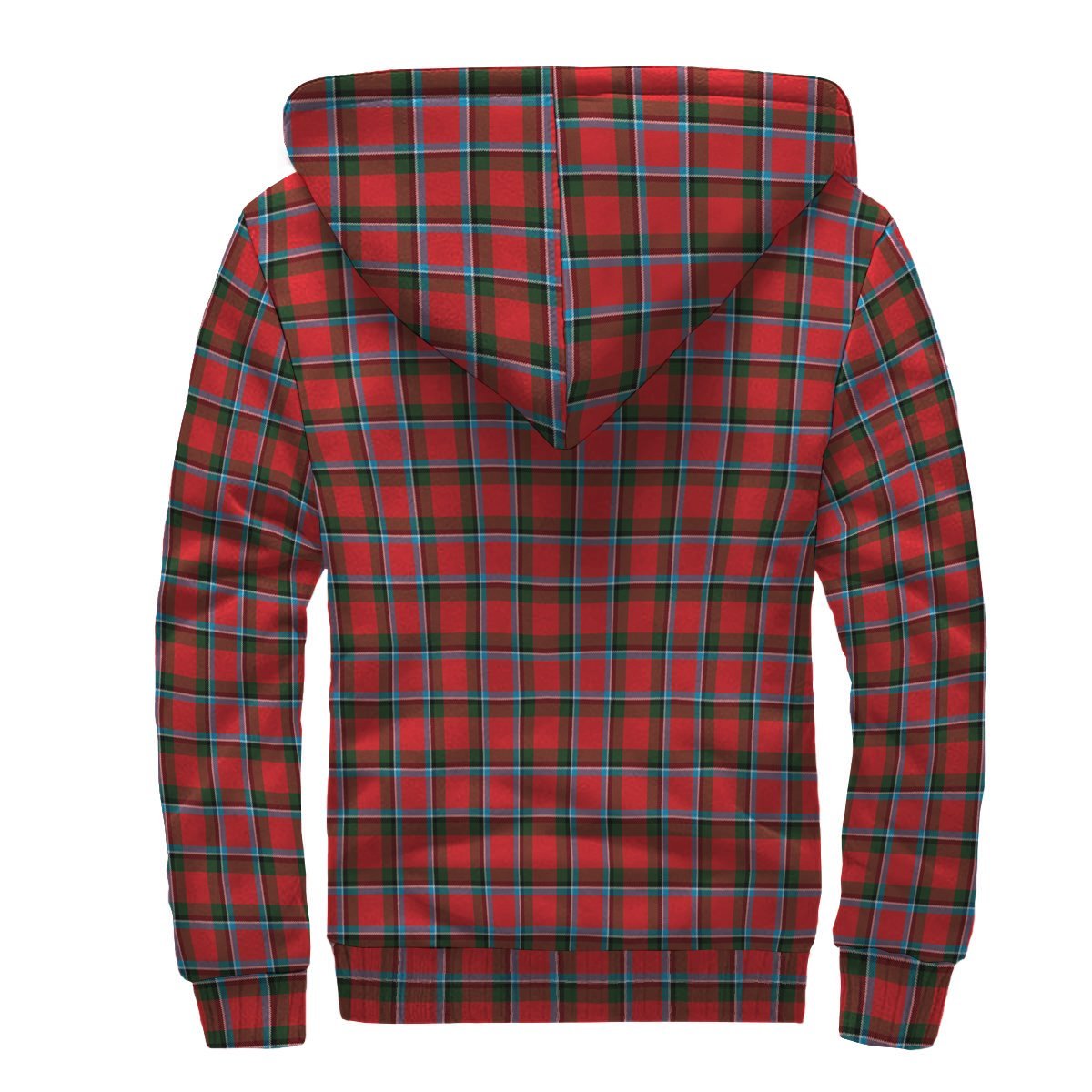 Sinclair Modern Tartan Crest Sherpa Hoodie