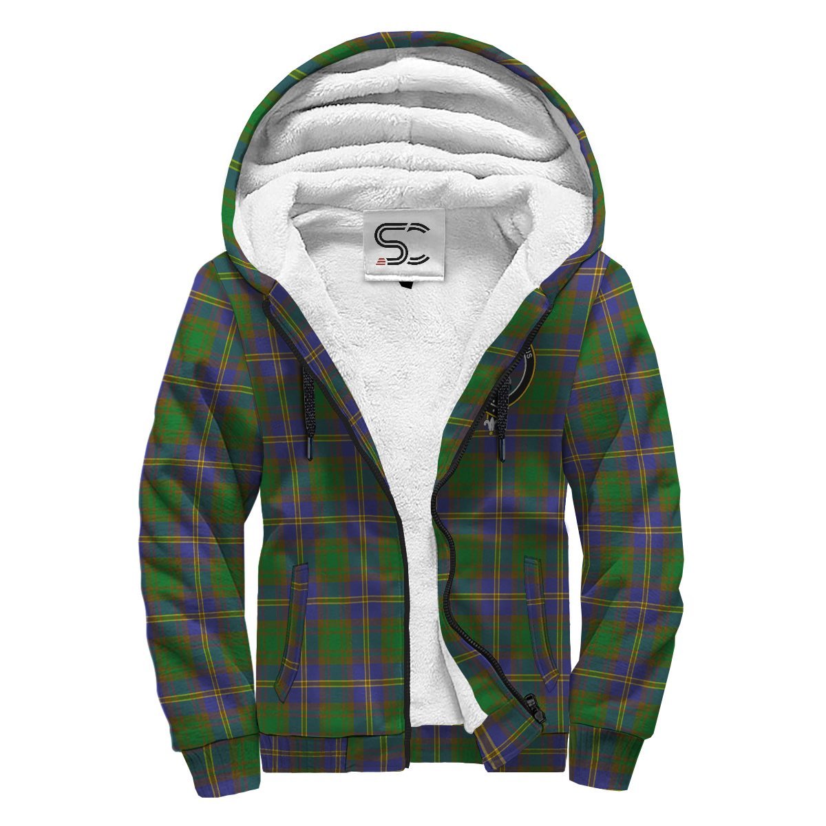 Strange of Balkaskie Tartan Crest Sherpa Hoodie